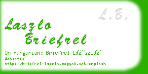 laszlo briefrel business card